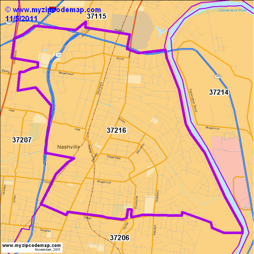 map of 37216