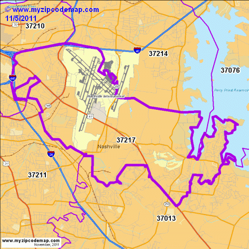 map of 37217