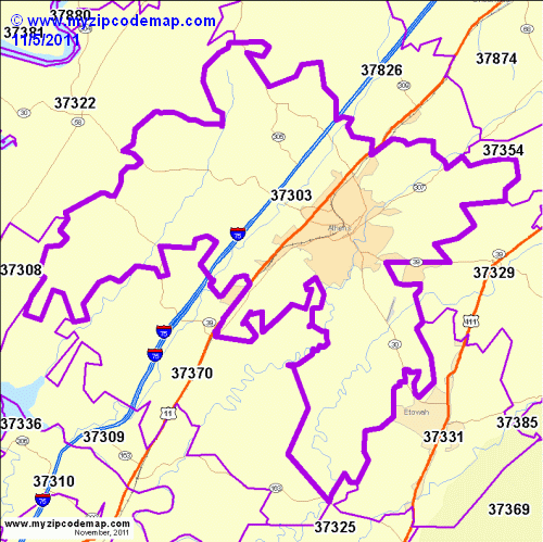 map of 37303