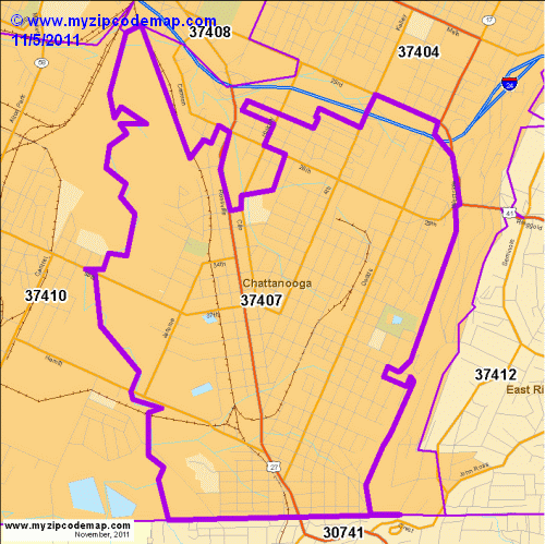 map of 37407