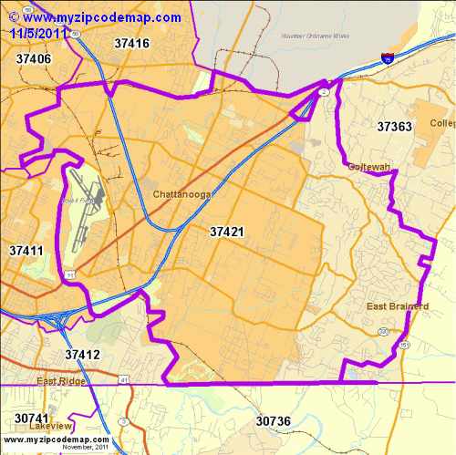 map of 37421