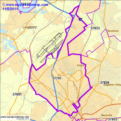 map of 37701