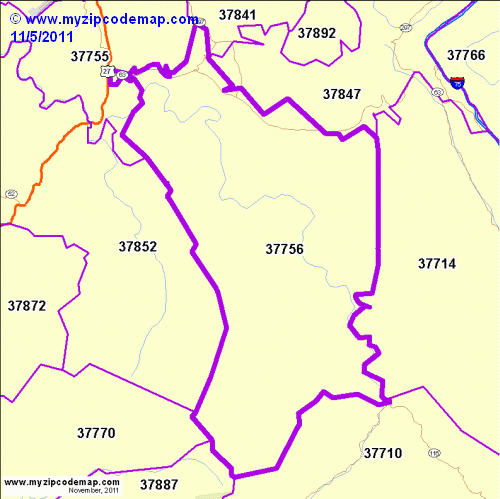 map of 37756