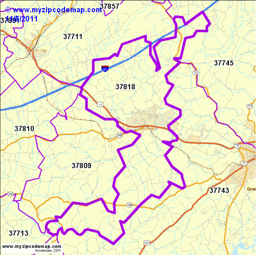 map of 37818
