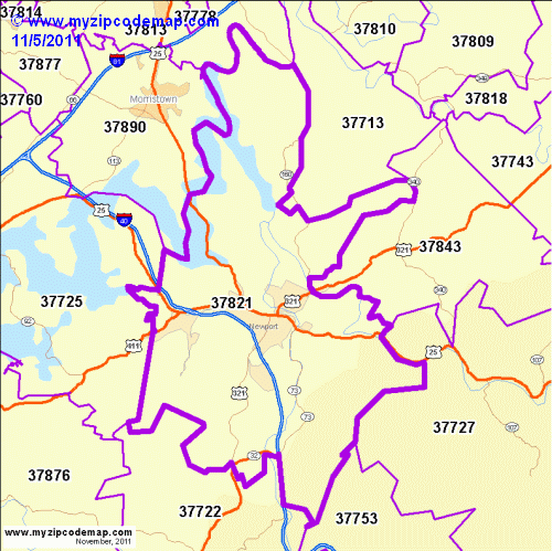 map of 37821
