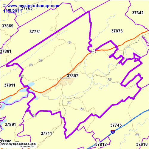 map of 37857