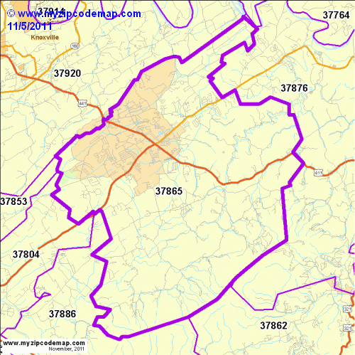 map of 37865