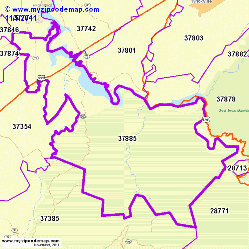 map of 37885