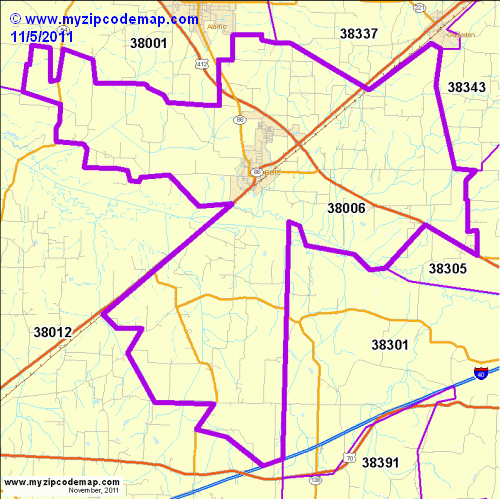 map of 38006