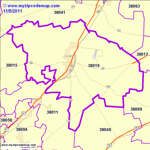 map of 38019