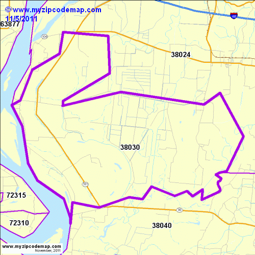 map of 38030