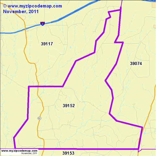 map of 39152