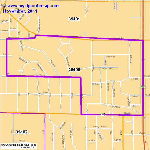 map of 39406