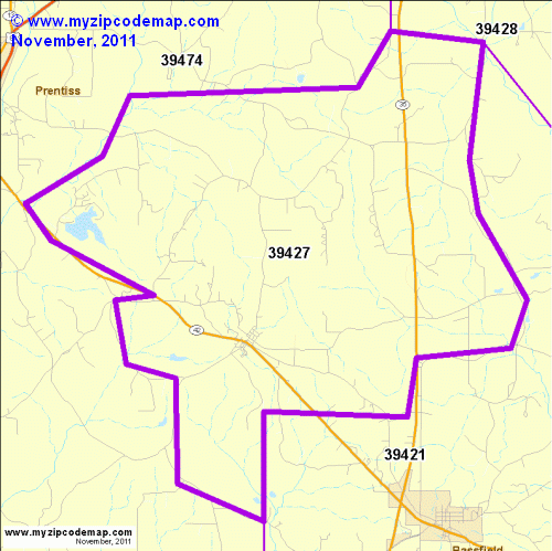 map of 39427