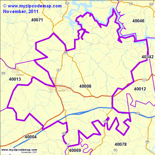 map of 40008