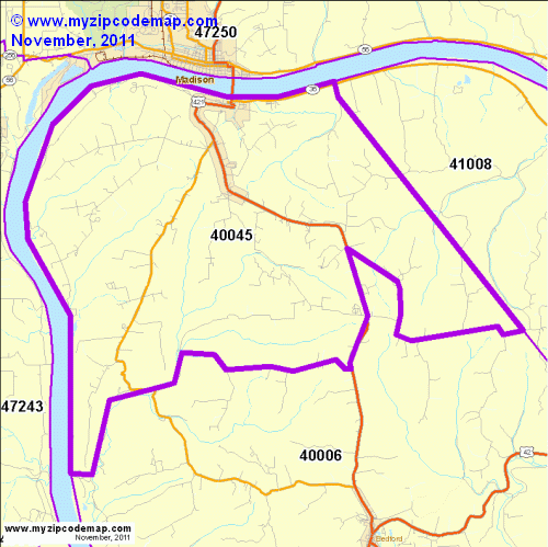 map of 40045