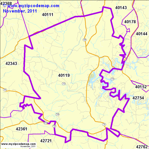 map of 40119