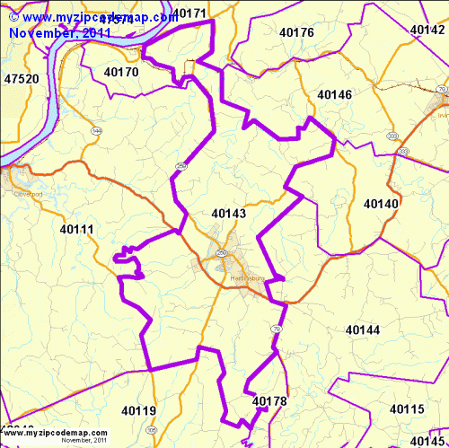 map of 40143