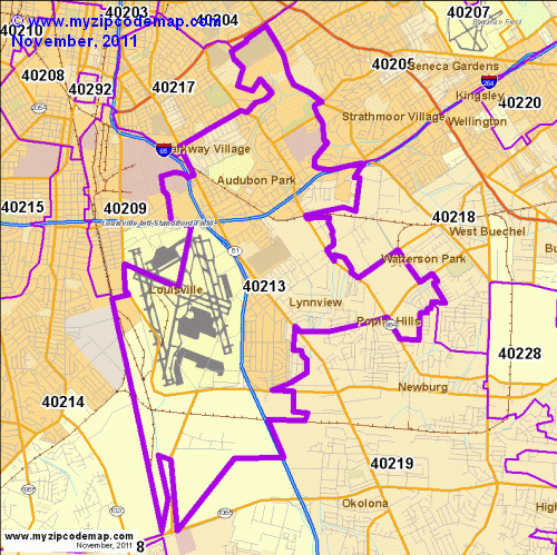 map of 40213