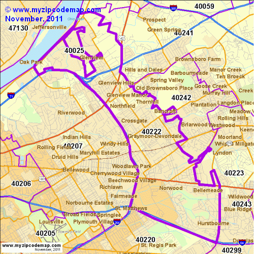 map of 40222