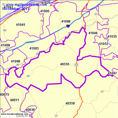 map of 40355