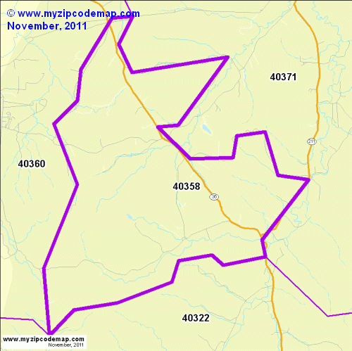 map of 40358