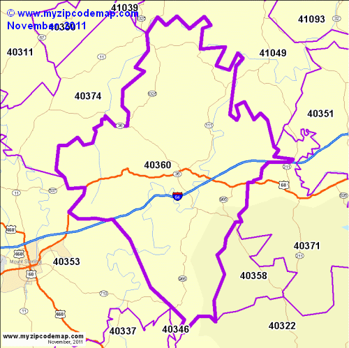 map of 40360