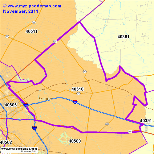 map of 40516