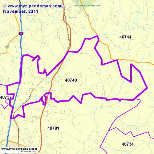 map of 40740