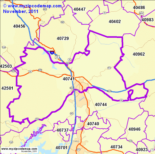 map of 40741