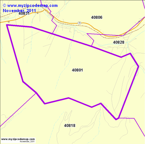 map of 40801