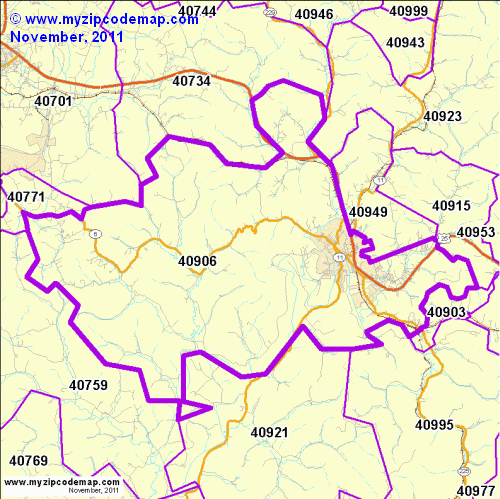 map of 40906