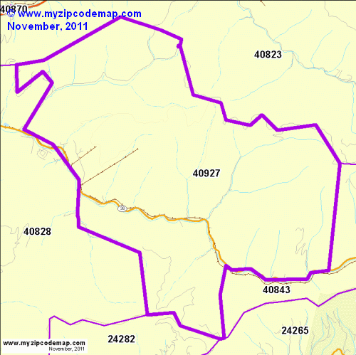 map of 40927