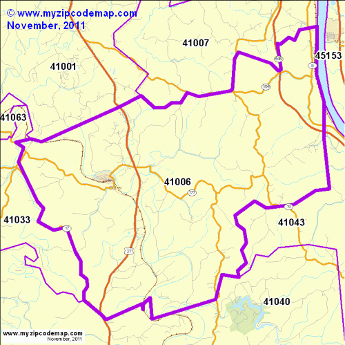 map of 41006