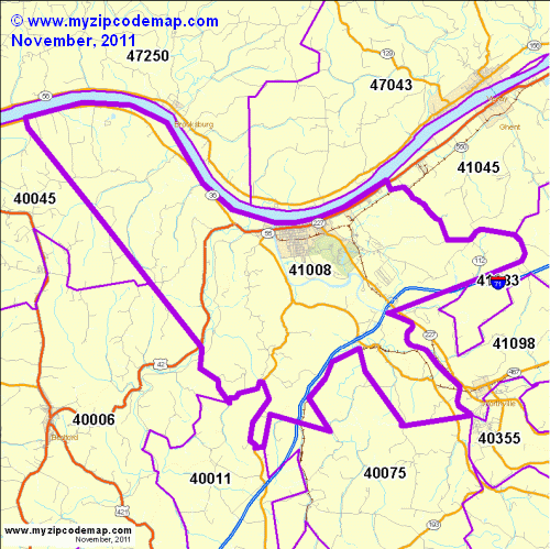 map of 41008