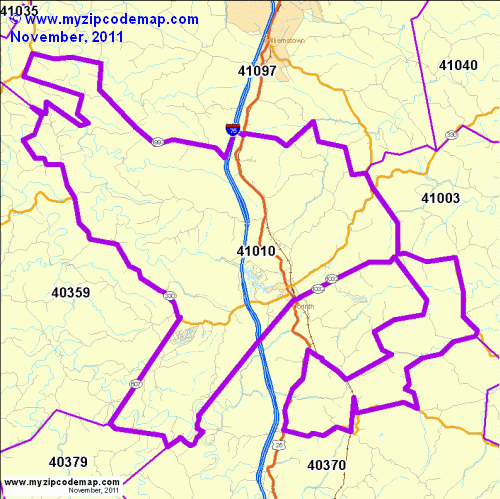 map of 41010