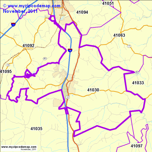 map of 41030
