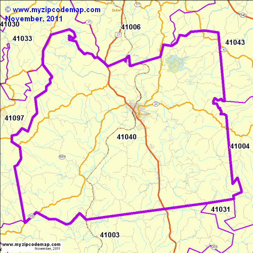 map of 41040