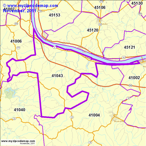 map of 41043