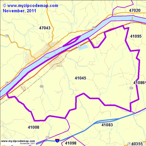 map of 41045
