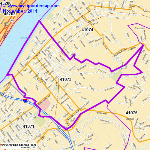 map of 41073