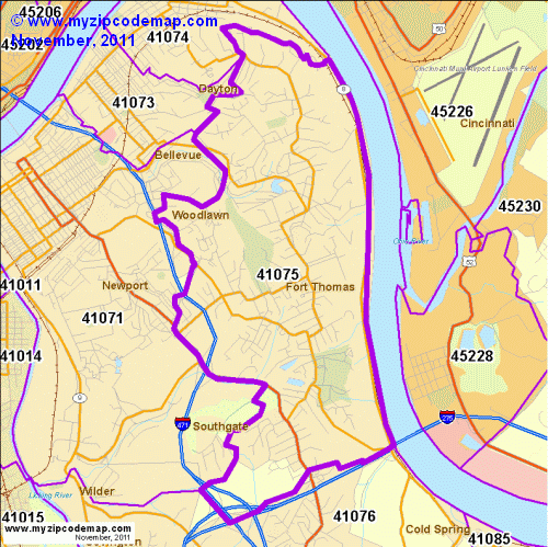 map of 41075
