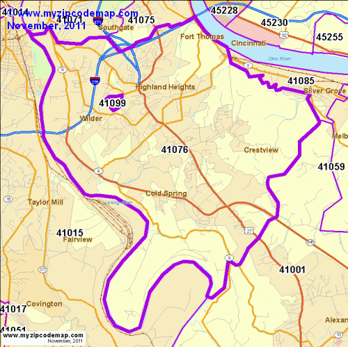 map of 41076