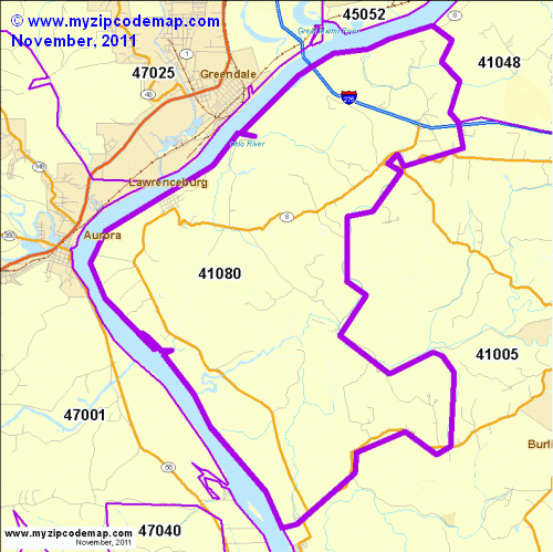 map of 41080