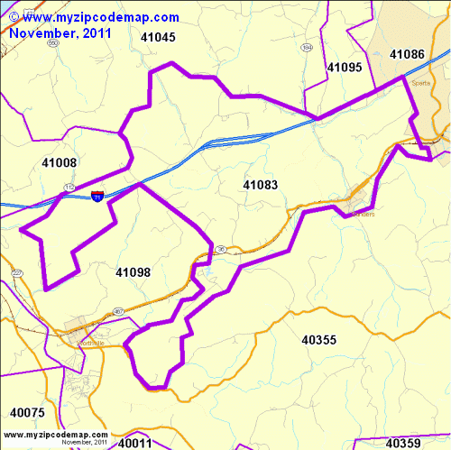 map of 41083
