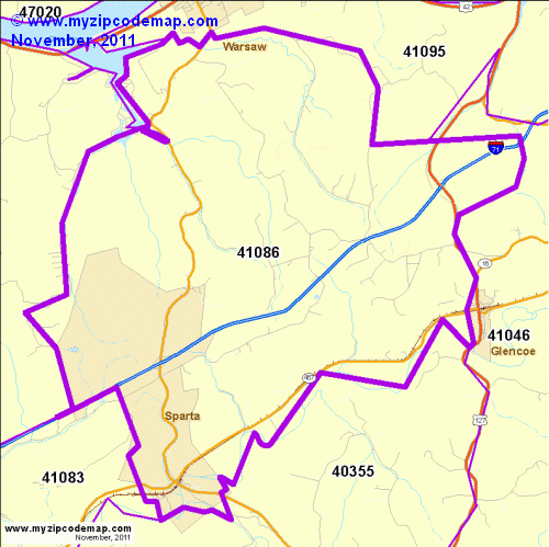 map of 41086