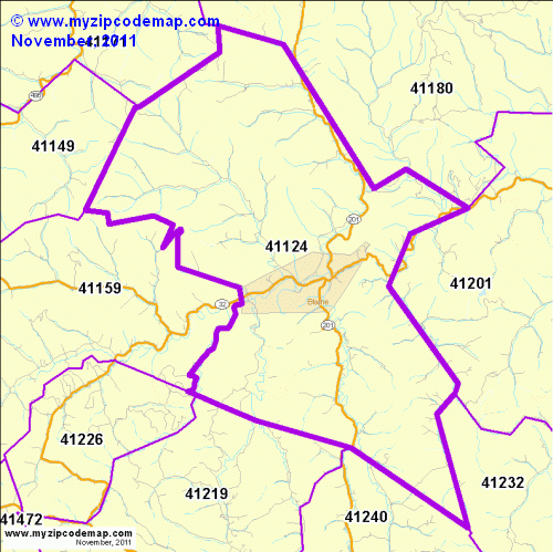 map of 41124