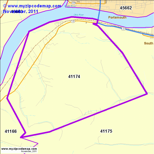 map of 41174