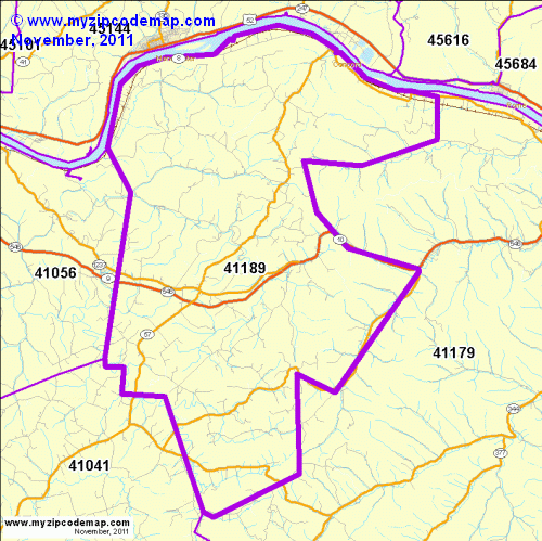 map of 41189