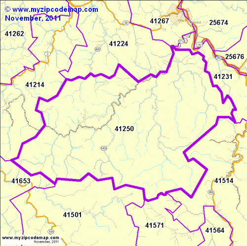map of 41250